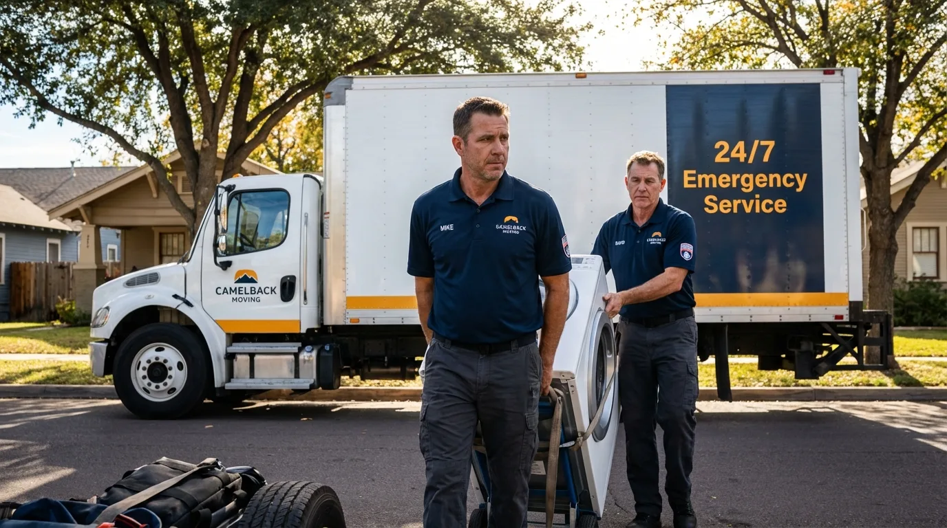 CamelBack Moving crew loading furniture in Portsmouth, VA